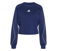 adidas Damen Stadium 3 Stripes Crew Sweatshirt, Dark Blue, XL