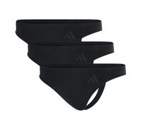 adidas Damen Low Rise Thong (3PK) -Sport Active Seamless-Packaged Panties G-String, 000 Black, L (3er Pack)