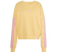 adidas - Women's 3-Stripes French-Terry Sweatshirt - Pullover, Gr. XS, beige (SemiIceTangerine/StTropicBloom)