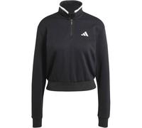 ADIDAS Damen Sweatshirt Essentials Color Pop French Terry Crop Quarter-Zip Originals (JG4170) L BLACK