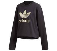 Adidas Damen Sweatshirt LG Crew, Black, 46, FM2623