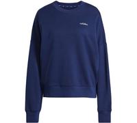 Adidas Sweatshirt Damen Seasonal Essentials Colorpop - bestickte Grafik - Dunkelblau/Weiß Größe S