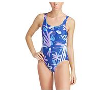 Adidas Damen Swimsuit Floral 3S Suit, Semi Lucid Blue/White, IB5994, 32