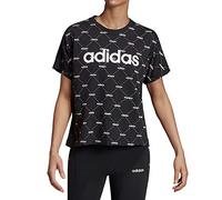 adidas Damen T-Shirt Core Fav T-Shirt, Black/White, XL, EI6266