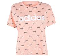 adidas Damen T-Shirt Core Fav T-Shirt, Glopnk/Black, M, EI6245