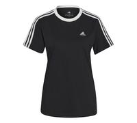 Adidas Essentials 3-Streifen T-Shirt Shirt schwarz XS
