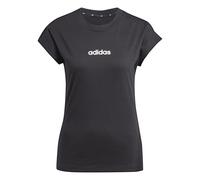 adidas Damen T-Shirt Essentials Linear Cotton Tee JC8238 S Black/White