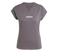 adidas Damen T-Shirt Essentials Linear Cotton Tee JC8326 XL Grey Strata/White