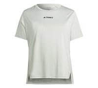 Adidas Damen T-Shirt (Short Sleeve) W Mt Tee Pl, Linen Green, HM4003, 2X