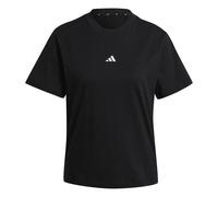Adidas Women's Essentials SMALL Logo Cotton T-Shirt, Black/White, S