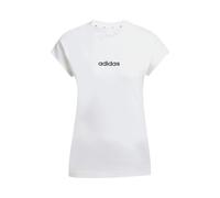 adidas Essentials Linear Cotton T-Shirt, Farbe Weiß, Größe M