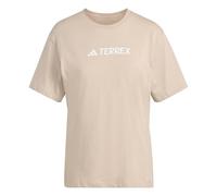 Funktionsshirt ADIDAS TERREX "W TX LOGO TEE", Damen, Gr. XS, wonder taupe, Obermaterial: 100% Baumwolle, normal, Rundhals, Shirts Funktionsshirt (45886622-XS) wonder taupe