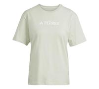 adidas Damen Terrex Classic Logo T-Shirt, Linen Green, XS