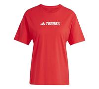 adidas Damen Terrex Classic Logo T-Shirt, Pure Ruby, L
