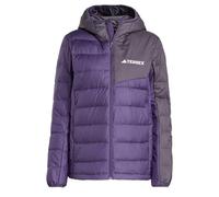 adidas Damen Terrex Multi Light Down CLIMAWARM Hooded Jacket, Aurora Plum/Aurora Black, S