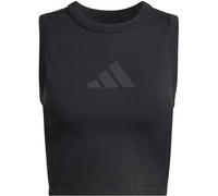 ADIDAS Damen T-Shirt Z.N.E. Cropped schwarz | XS