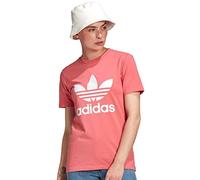 adidas Damen Trefoil Tee T Shirt, Hazy Rose, 34 EU