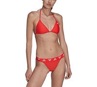adidas Damen Triangle Bikini, Bright red/White, XXS