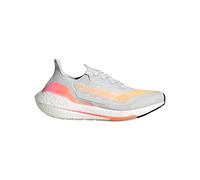Adidas Damen Ultraboost 21 Running Shoe, Crystal White/Crystal White/Acid Orange, 38 2/3 EU