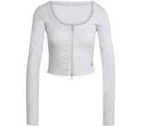 Seasonal Essentials Rib Cardigan Light Grey Heather S