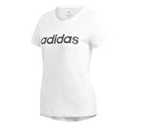 adidas Damen W E Lin Slim T T-shirt, white/Black, M