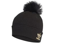 adidas Damen W Fur Pom Beanie Hat, black/metallic gold, 3XL EU