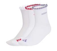 adidas Quarter 3 Paar Socken weiß rot lila Damen - S