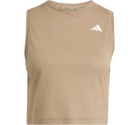 adidas Damen Workout Essentials Boxy Top (Größe S, beige)