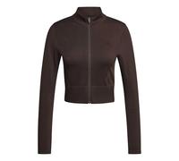 adidas Damen Workout Essentials Knit Zip Through Sweatshirt, Aurora Coffee, M