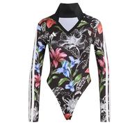 adidas Damen X Farm Rio Bodysuit Shirt, Black/Cream White/Multicolor, L