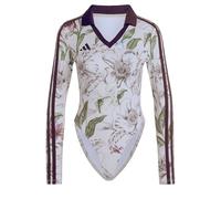 adidas Damen X Farm Rio Bodysuit Shirt, Ecru Tint/Shadow Brown/Multicolor, S