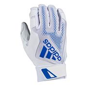 adidas Diamond King 3.0 Schlaghandschuh, Leder, Weiß/Königsblau, Größe M