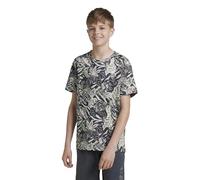 adidas Disney König der Löwen T-Shirt für Jungen, Vorhang Grün/Braun Einfach/Carbon/Weiß Kreide, XL