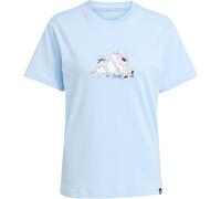 adidas Doodle Graphic T-Shirt Damen JM4383 - glow blue XS