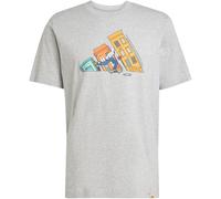 adidas Doodle Hunt Skate Graphic T-Shirt JM6498 - medium grey heather L