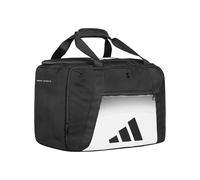 Sporttasche ADIDAS PERFORMANCE "adidas Duffle Combat Sports M" Gr. M, schwarz, weiß, Taschen, B/H/T: 51cm x 30,5cm x 32cm M, Polyester, Sporttasche, Belüftetes und wasserdichtes Fach, verhindert Geruc