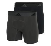 adidas Herren Boxer Brief (2PK) -Active Flex Cotton Ergonomic Boxershorts, 902 Assorted, S (2er Pack)