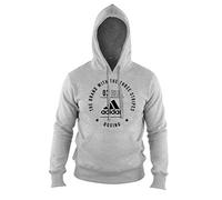adidas Erwachsene Community Line Hoody, grau/schwarz, XXL