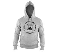 adidas Erwachsene Hoody Community Line, grau/schwarz, L, adiCL02KB-80900-L
