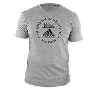 adidas Erwachsene T-Shirt Community Line, grau/schwarz, XS, adiCL01KB-80900-XS