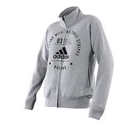 adidas Erwachsene Zipper Community Line, grau/schwarz, S, adiCL03B-80900-S