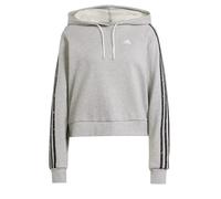 adidas Essentials 3-Streifen Animal Printed Relaxed Hoodie, Medium Grey Heather / Grey, M