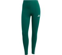 adidas Essentials 3-Streifen Baumwoll Leggings Damen KB7663 - collegiate green/white S