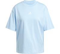 adidas Essentials 3-Streifen Boyfriend T-Shirt Damen JE1213 - glow blue/white XL