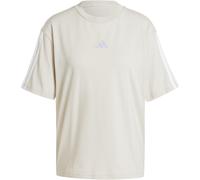 adidas Damen Essentials 3-Stripes Boyfriend T-Shirt, Wonder Alumina/White, XXL