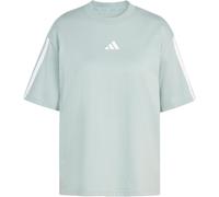 adidas Essentials 3-Streifen Boyfriend T-Shirt Damen KC5204 - wonder sage/white XS