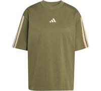 Adidas Essentials 3 Stripes Boyfriend Kurzarm-t-shirt XS Olive Strata / Wonder Cargo