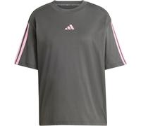 adidas Essentials 3-Streifen Boyfriend T-Shirt Damen KQ5075 - grey six/st tropic bloom M