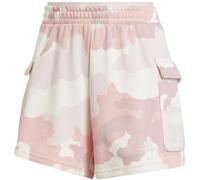 Adidas Essentials 3-Streifen Camo-Print Cargoshorts Damen Shorts, rosa XS