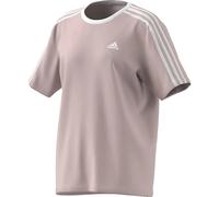 Adidas Essentials 3-Streifen Cotton Loose Fit Boyfriend Mädchen T-Shirt, rosa 164